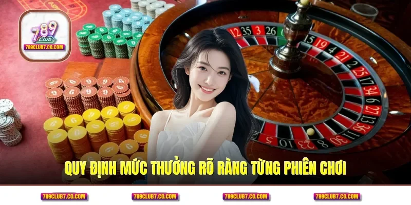 Quy định mức thưởng rõ ràng từng phiên chơi